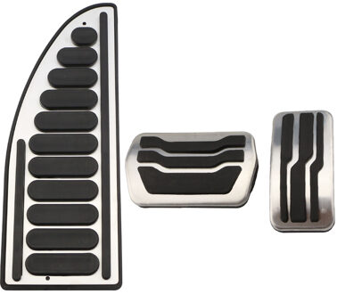 Jameoauto Auto Gaspedaal Rempedaal Set Covers Koppeling Rest Voetpedalen Cover Voor Mazda 3 MAZDA3 - onderdelen AT met rust uit