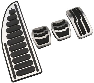 Jameoauto Auto Gaspedaal Rempedaal Set Covers Koppeling Rest Voetpedalen Cover Voor Mazda 3 MAZDA3 - onderdelen MT met rust uit