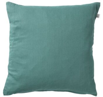 JAMES - Kussenhoes 45x45 cm - duurzaam katoen - effen kleur - Sagebrush Green - groen