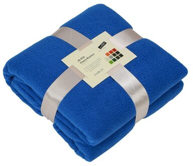 James & Nicholson Fleece deken kobaltblauw - Action products