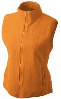James & Nicholson Fleece outdoor bodywarmer oranje voor dames