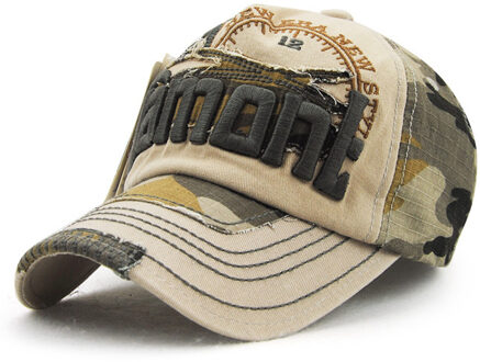 JAMONT camouflage baseball caps Outdoor mode hoed letters leisure mannen en vrouwen baseball cap bloem grijs