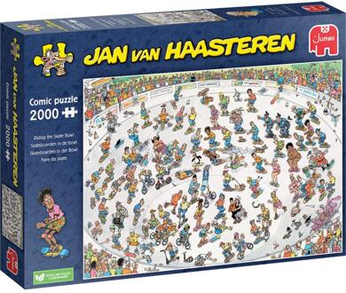 Jan van Haasteren - Skateboarden In De Bowl Puzzel (2000 Stukjes)
