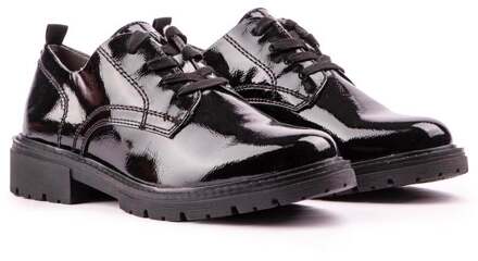 Jana Patent Derby Schoenen Zwart