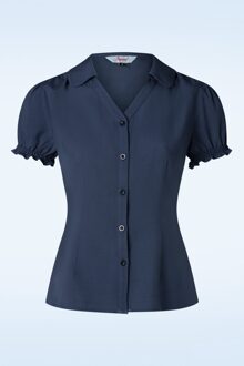 Jane blouse in marineblauw