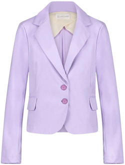 Jane Lushka Ademende Jersey Blazer | Moderne Pasvorm Jane Lushka , Purple , Dames - 2Xl,L,S,Xs,2Xs