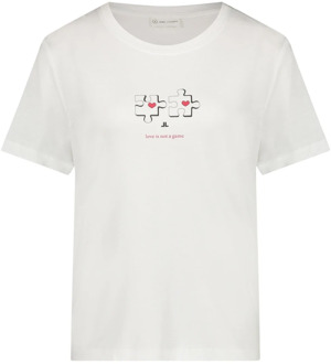 Jane Lushka Ninja Logo T-Shirt | Wit Jane Lushka , White , Dames - 2Xl,L,S,Xs