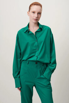 Jane Lushka Sally blouse technical jersey green Grijs - XS
