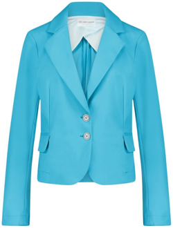 Jane Lushka Technische Jersey Blazer | Lichtblauw Jane Lushka , Blue , Dames - S,2Xs