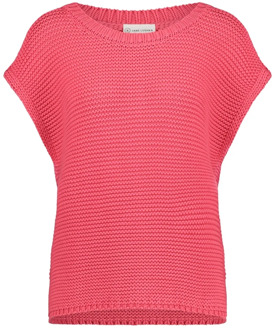 Jane Lushka Warm en stijlvol rondhals pullover Jane Lushka , Pink , Dames - L,M,S,Xs