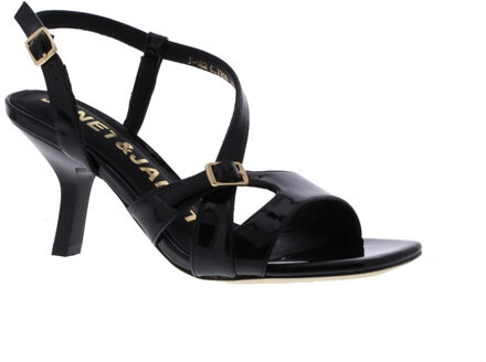 Janet & Janet Corine dames sandaal | dames | maat: | lak - maat 37 Zwart