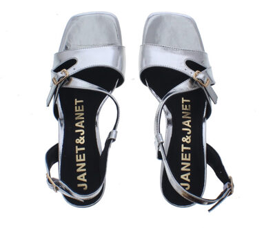 Janet & Janet Corine dames sandaal | dames | maat: | lak Zilver - 39