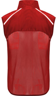 Jannu lichtgewicht hardloop bodywarmer voor volwassenen - maat S Rood