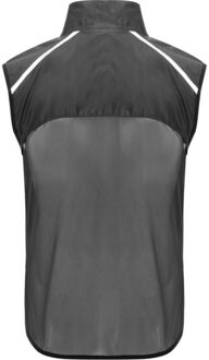 Jannu lichtgewicht hardloop bodywarmer voor volwassenen Zwart - M