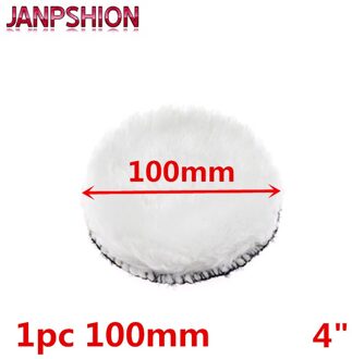 JANPSHION 100mm 4 "inch Wol Polijstmachine Bonnet Auto Polijsten discs Voor Auto Care klittenband Zelf-lijm wol wiel