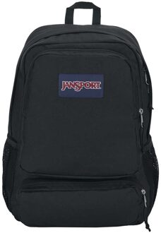 JanSport Doubleton black backpack Zwart - H 43 x B 32 x D 14