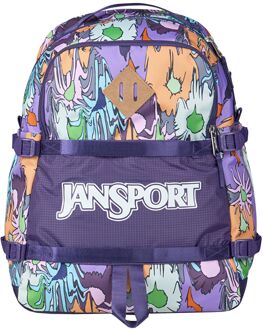 JanSport Small Seattle Pack melted blooms yellow rugzak Geel - H 32,5 x B 16,5 x D 42 cm