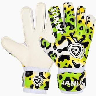 JANUS Kids Kinderen Voetbal Doelman Handschoenen Met Vinger Bescherming Verdikte Latex Luipaard Print Voetbal Goalie Handschoenen JA929 groen / Size 7