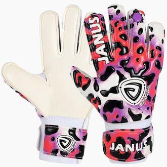 JANUS Kids Kinderen Voetbal Doelman Handschoenen Met Vinger Bescherming Verdikte Latex Luipaard Print Voetbal Goalie Handschoenen JA929 roze / Size 5