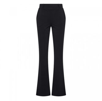 Jany flared/ Jamini flared  broek travelsoft Zwart - L