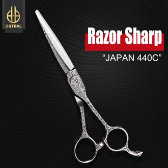 Japan 440C 5.5 & 6 Inch Kappers Schaar Professionele Snijden Dunner Set Kapper Accessoires Winkel Salon Shears 5.5 duim snijdend 02