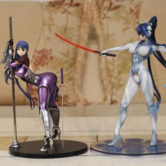 Japan Anime Taimanin Yukikaze 2 Queented Akiyama Rinko PVC Action Figures Toy Sexy Girl Adult Collection Model Doll Gifts 26cm