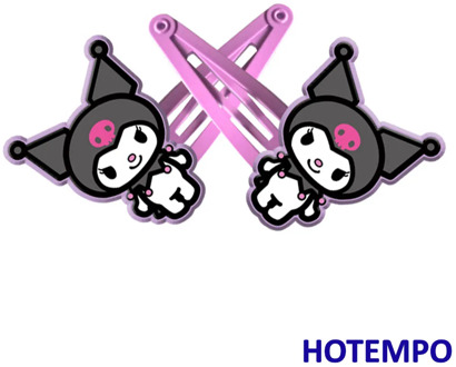 Japan Cute Cartoon Kuromi Melody Childhood Baby Girl Kawaii Hair Accessories Hairpins Elastic HairBands Hair Clip for Kids Gift