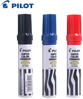 Japan PILOT Oily Box Head Pen Bold Ink Pen Waterproof Non-fading Big Head Pen Logging Marker SC-6600