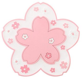 Japan Stijl Cherry Blossom Coaster Warmte Isolatie Pot Pad Tafel Mat Familie Kantoor Anti-Skid Thee Cup Melk Mok koffie Cup Coaster roze Coaste