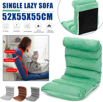 Japanese Floor Chair Folding Adjustable Lazy Sofa Chair Floor Gaming Sofa Chair Padded Lounger Soft Recliner With Back Support