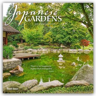Japanese Gardens 2026 Square Flap Brush Dance Calendar - Browntrout Wandkalender - Browntrout Publishers