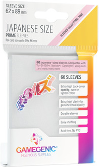 Japanese Sized Sleeves 62X89mm Wit (60 stuks)
