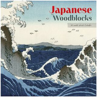 Japanese Woodblocks Square Wall Sunday S - Carousel Worldwide