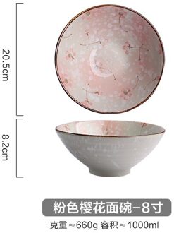 Japanse 8 Inch Creatieve Servies Commerciële Bamboe Hoed Keramische Kom, Huishoudelijke Grote Ramen, Rijst, Noedels, soepkom