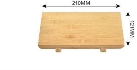 Japanse Bamboe Sushi Plaat Keuken Sushi Rechthoek Maker Sushi Sashimi Plaat Schotel Servies Ornament Diner 21x12cm