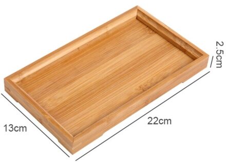 Japanse Bamboe Vierkante Voedsel Lade Massief Hout Thee Set Lade Thuis Ontbijt Lade Taart Lade Bloempot Bonsai Tuinieren Houder 1