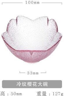 Japanse Bloemblaadje Kom Plaat Crystal Glas Schotel Dessert Slakom Bestek Set T2