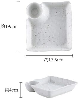 Japanse Creatieve Knoedel Plaat Keramische Plaat Met Kleine Schotel Plaat Ontbijt Plaat Westerse Plaat Thuis Restaurant Servies matte wit