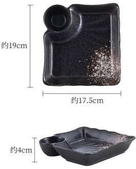 Japanse Creatieve Knoedel Plaat Keramische Plaat Met Kleine Schotel Plaat Ontbijt Plaat Westerse Plaat Thuis Restaurant Servies snow Flake wit