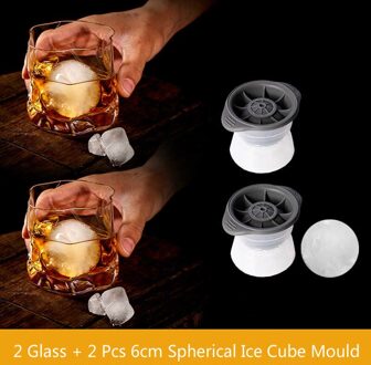 Japanse Creatieve Onregelmatige Kristal Whisky Ouderwetse Glas Gratis Ice Bal Mould Wodka Rode Wijn Tumbler Verre Whisky Xo 2 stk