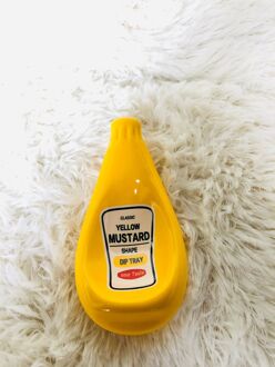 Japanse Creatieve Squeeze Ketchup Keramische Schotel Schotel Schotel Schotel Dompelen Schotel Kruiden Keramische Saus Kom geel