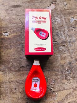 Japanse Creatieve Squeeze Ketchup Keramische Schotel Schotel Schotel Schotel Dompelen Schotel Kruiden Keramische Saus Kom groot rood size