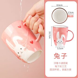 Japanse Cup Keramische Cup Ontbijt Cup Keramische Paar Cup Cup Jaar Van De Os Keramische Marker JE12 zwart