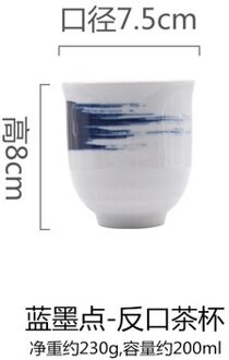 Japanse Handgeschilderde Hand-Gekleurde Thee Kopje Water Cup Retro Japanse Keuken En Stijl Restaurant Cup Kleine Verse cup