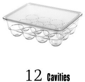 Japanse HUISDIER 21 Grid Eierdoos Koelkast Opbergrek met Deksel Eieren Holder Thuis Organizer Scherper Koelkast Container Keuken Tool 12 Cavities