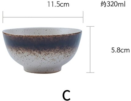 Japanse Keramische Huishoudelijke Rijstkom Sushi Salade Ontbijt Kom Hotel Keuken Servies