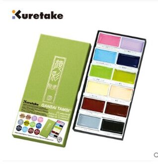 Japanse Kuretake Effen Aquarel Verf Set Chinese Schilderen Pigment Originele Llustration 36 Kleuren Acuarelas Art Supplies 12VNW