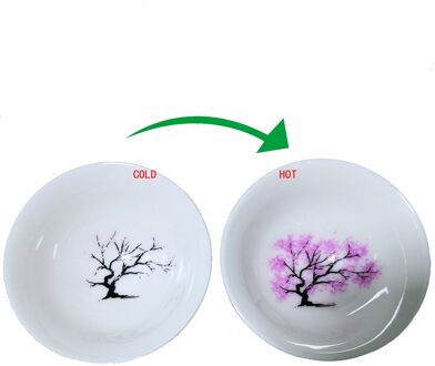 Japanse Magic Sakura Cup Koude Temperatuur Kleur Veranderende Bloem Display Sake Cup Keramische Kung Fu Thee Kopje Thee Kom heet-change 2