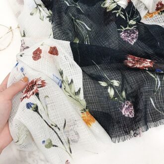 Japanse Nationale Wind Zomer Plum Print Katoen Linnen Sjaal Toerisme Strandlaken Zon Handdoek Shawl Sjaal Vrouwen