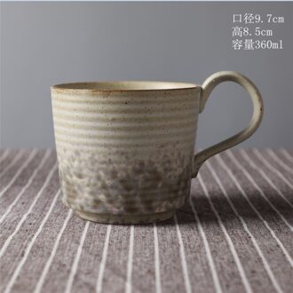 Japanse Retro Keramische Kopje Koffie En Schotel Set Creatieve Koffiekopje Afternoon Tea Kantoor Mok Steengoed Koffiekopje